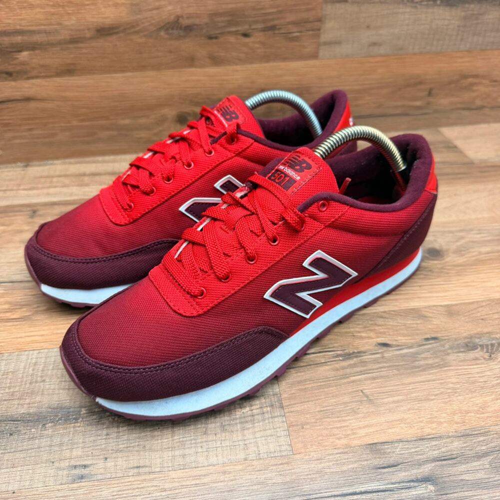 New Balance 501 Men's size 10 Red Walking Running Casual Shoes Sneakers